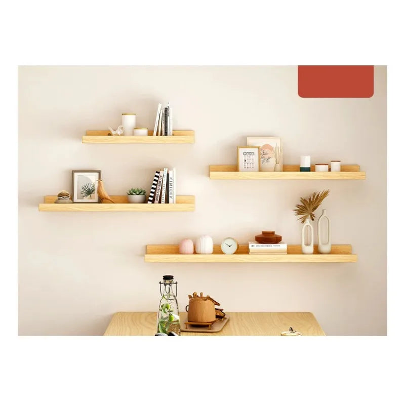 Wooden U-Shaped Floating Wall Shelf