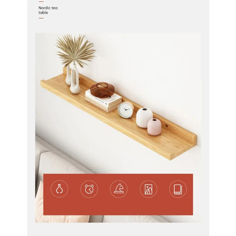 Wooden U-Shaped Floating Wall Shelf