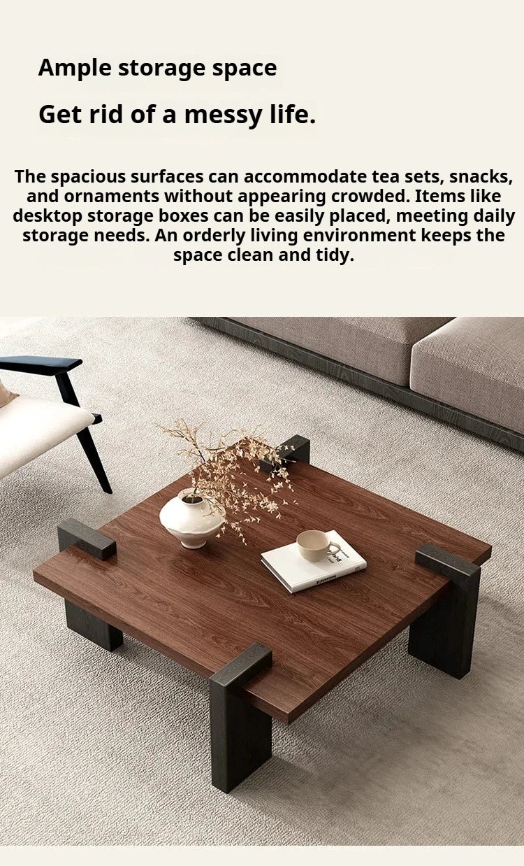 Nordic Rectangular Wood Coffee Table