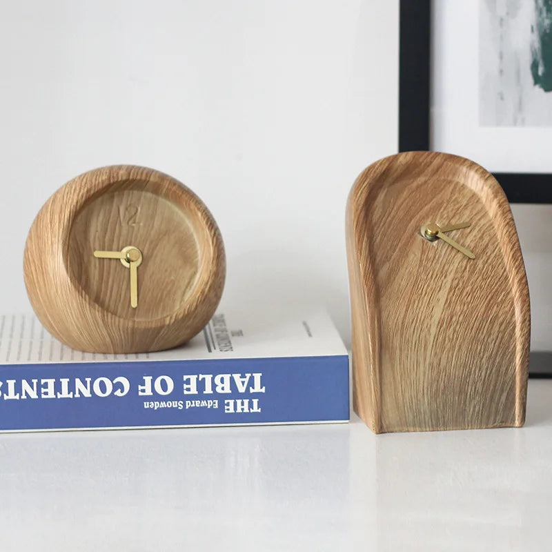 Modern Solid Wood Table Clock