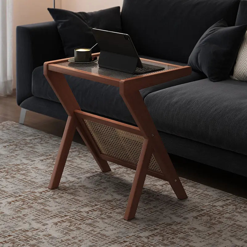 Classic Wood Glass Coffee Table