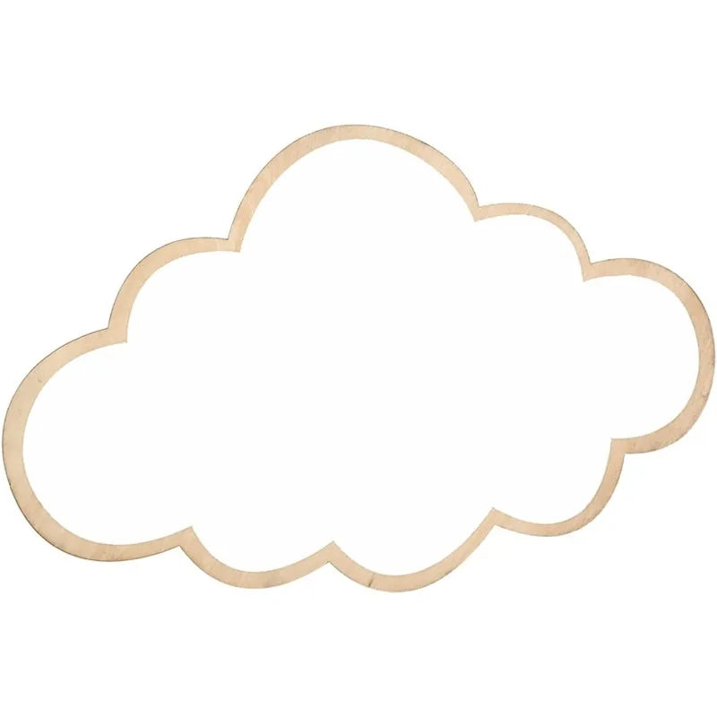 Cloud Wooden Kids Wall Mirror