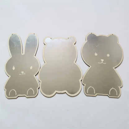 Cute Wooden Animal Wall Mirror