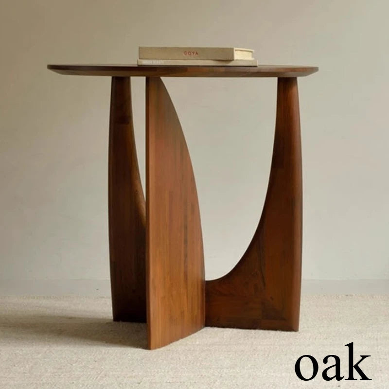 Modern Wooden Round Side Table