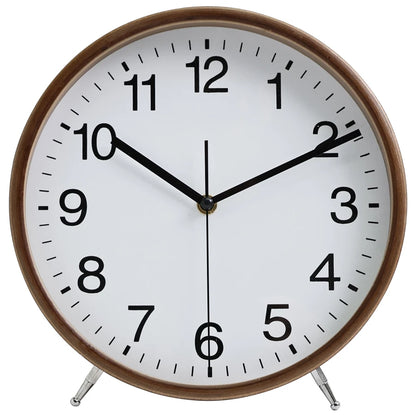 8-Inch Wooden Table & Wall Clock