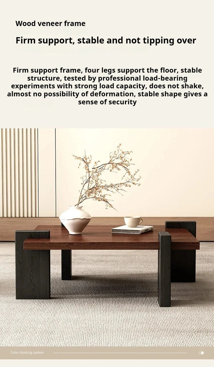 Nordic Rectangular Wood Coffee Table