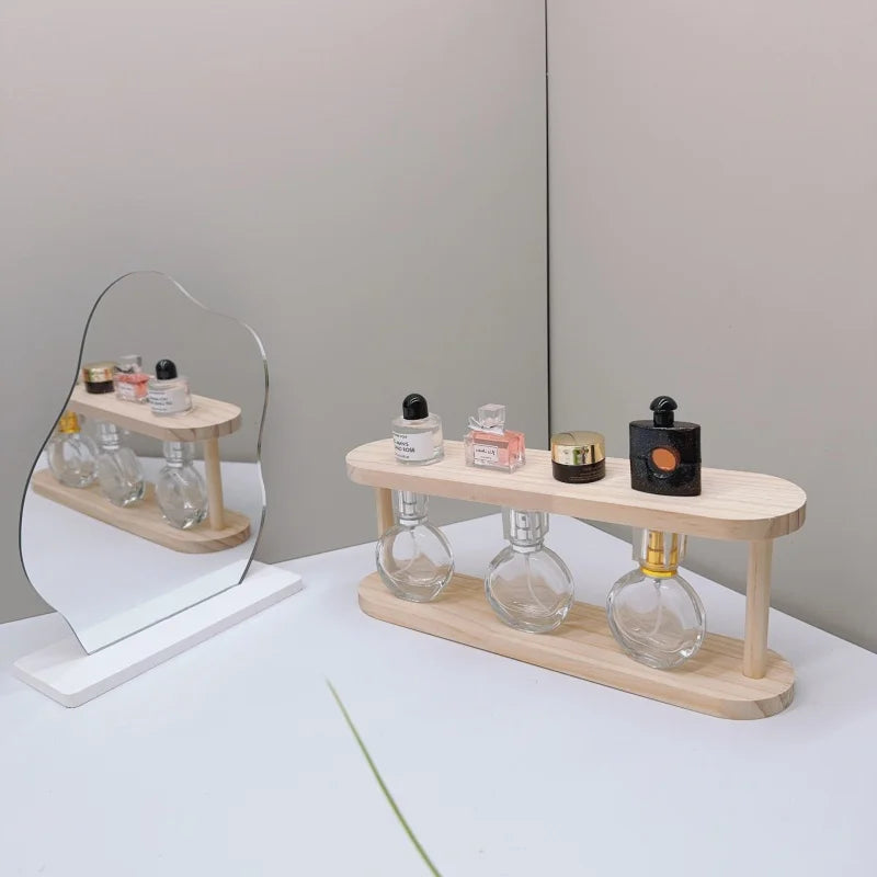 2-Tier Wooden Desktop Storage Shelf