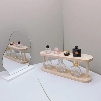 2-Tier Wooden Desktop Storage Shelf