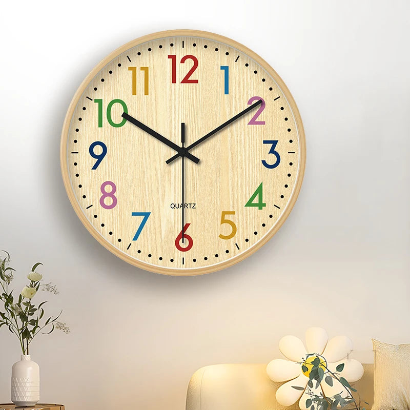 Retro Wooden Silent Wall Clock