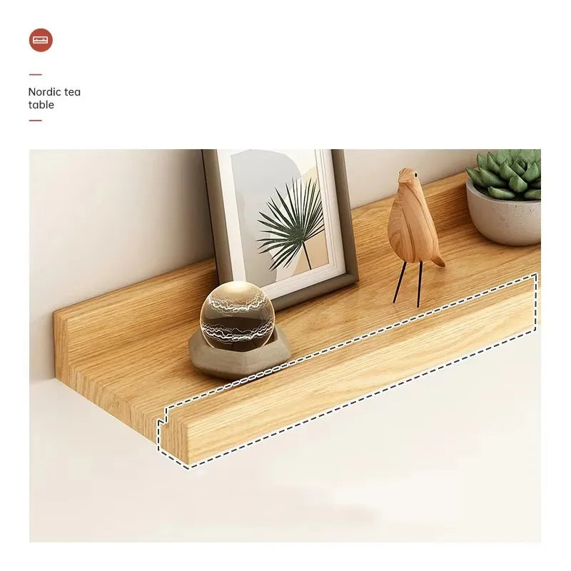 Wooden U-Shaped Floating Wall Shelf