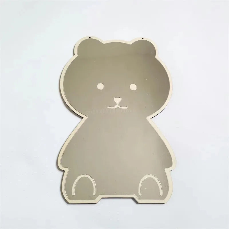 Cute Wooden Animal Wall Mirror