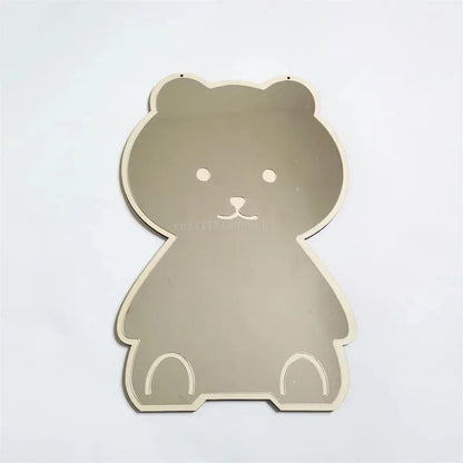 Cute Wooden Animal Wall Mirror