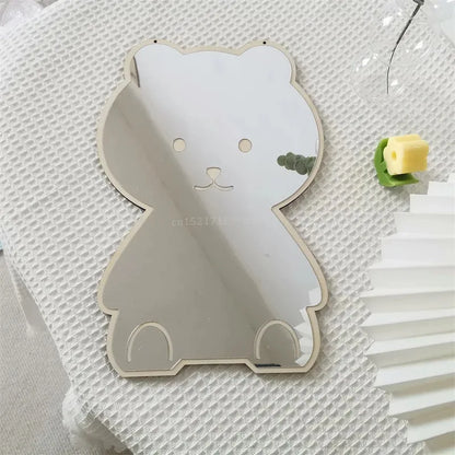 Cute Wooden Animal Wall Mirror