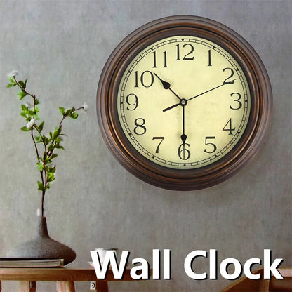 Vintage Large Silent Wall Clock