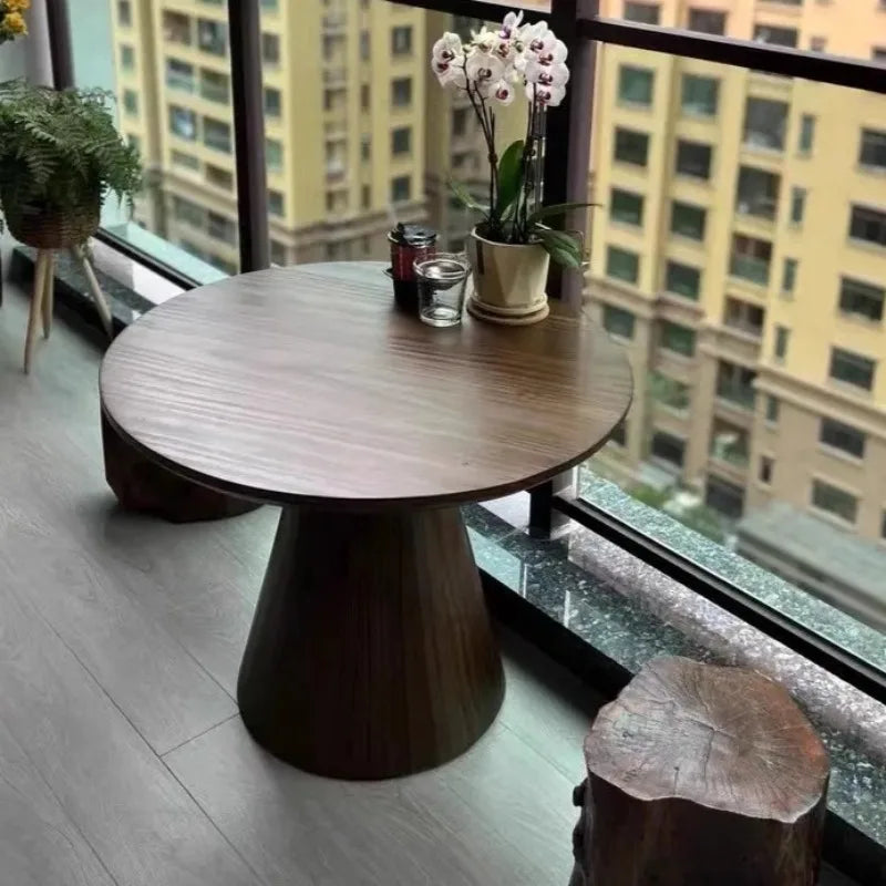 Nordic Round Wooden Coffee Table