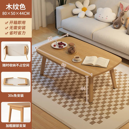 Foldable Solid Wood Coffee Table