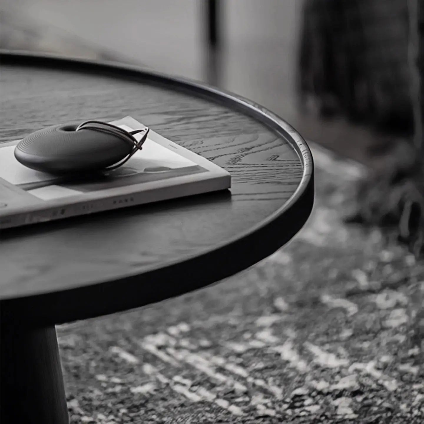 Minimalist Round Wood Coffee Table
