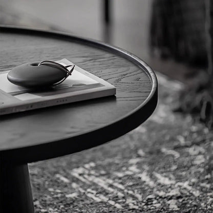 Minimalist Round Wood Coffee Table