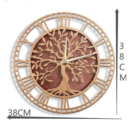 Tree of Life Wooden Wall Clock