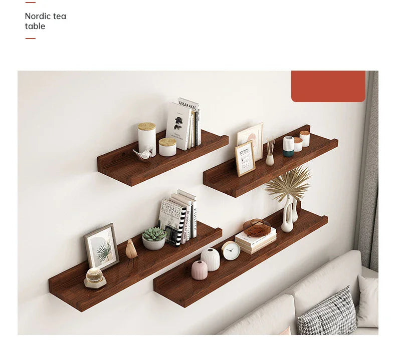 Minimalist Wood Display Shelf