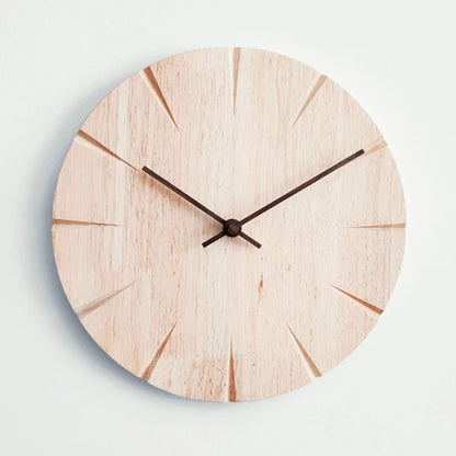 Nordic Solid Wood Silent Wall Clock