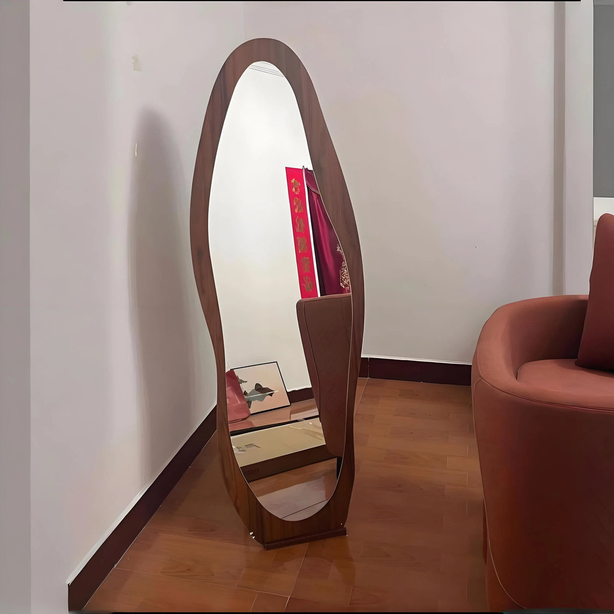 Irregular Full Length Floor Mirror