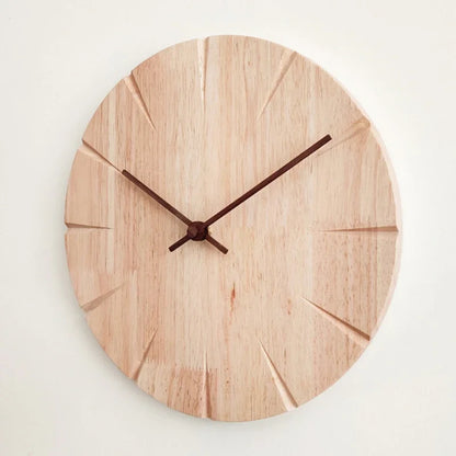 Nordic Solid Wood Silent Wall Clock
