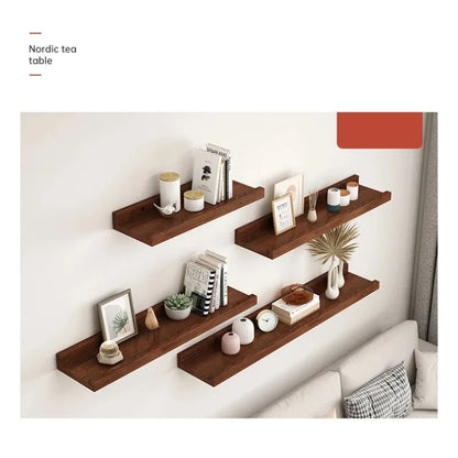 Wooden U-Shaped Floating Wall Shelf