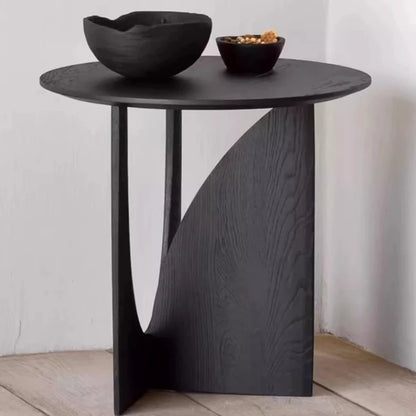 Modern Wooden Round Side Table
