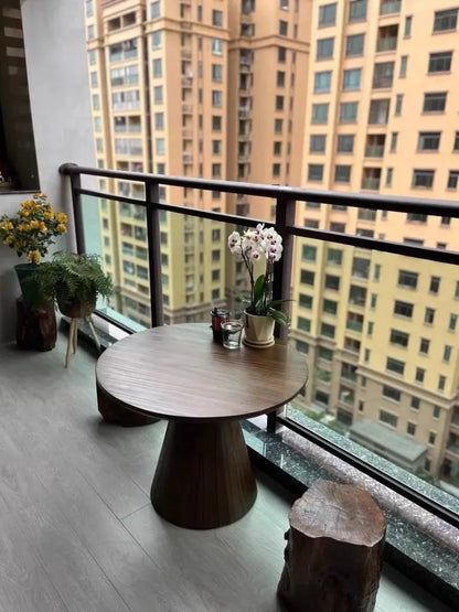Nordic Round Wooden Coffee Table
