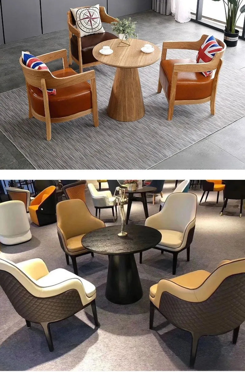 Nordic Round Wooden Coffee Table