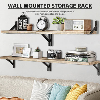 Wooden Floating Wall Shelf
