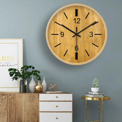 Retro Wooden Silent Wall Clock