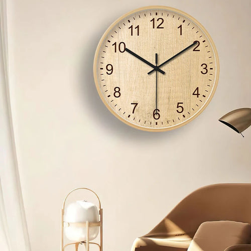 Retro Wooden Silent Wall Clock