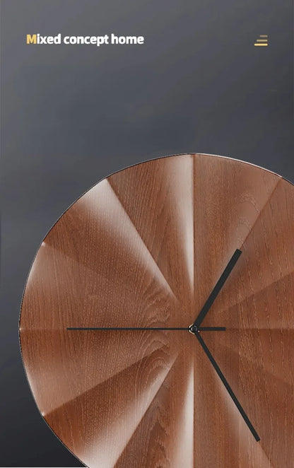 Modern Wooden Silent Wall Clock