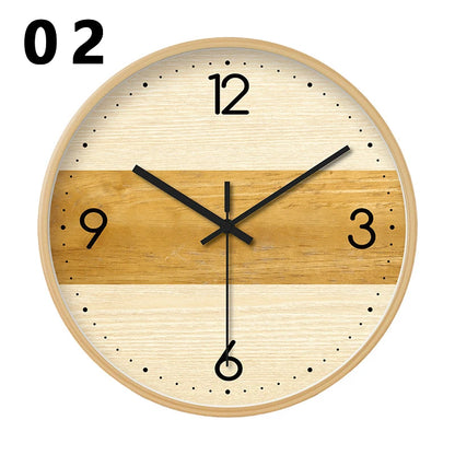 Retro Wooden Silent Wall Clock