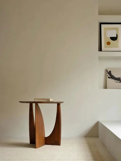Modern Wooden Round Side Table