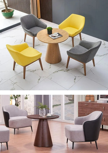 Nordic Round Wooden Coffee Table
