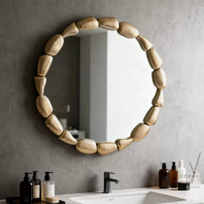 Gold Round Wall Vanity Mirror