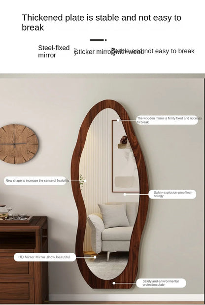 Irregular Full Length Floor Mirror