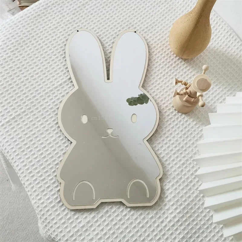 Cute Wooden Animal Wall Mirror