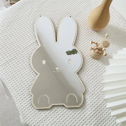Cute Wooden Animal Wall Mirror