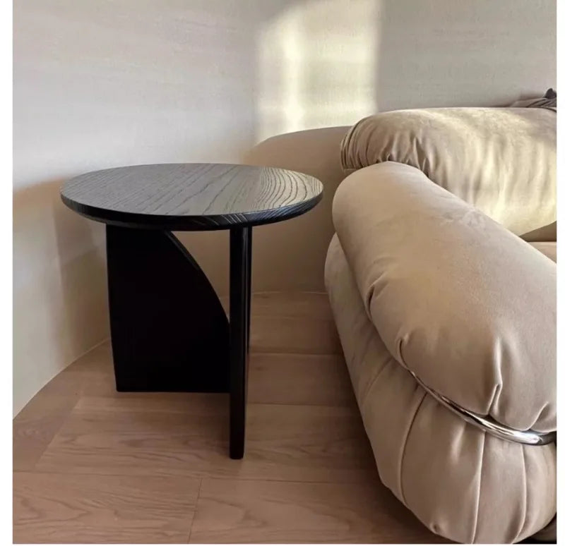 Modern Wooden Round Side Table
