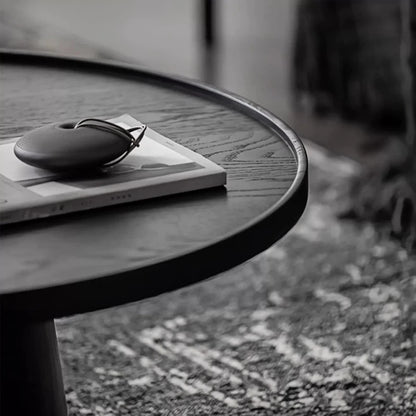 Minimalist Round Wood Coffee Table