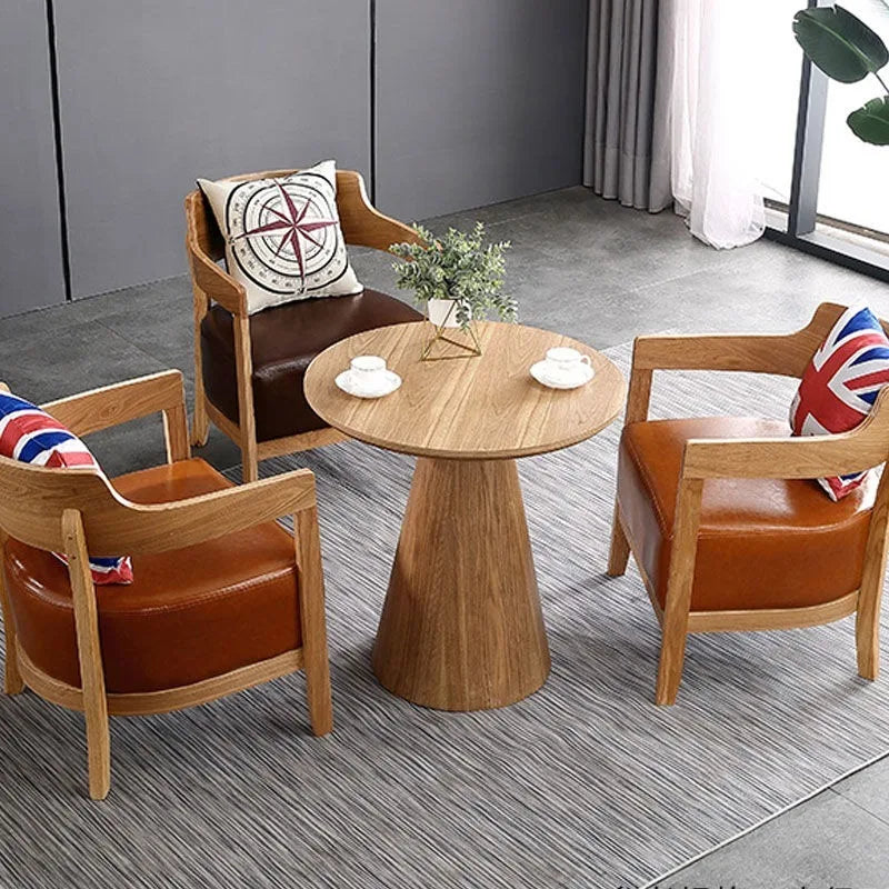 Nordic Round Wooden Coffee Table
