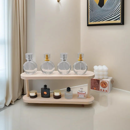 2-Tier Wooden Desktop Storage Shelf