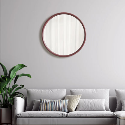 Irregular Wooden Wall Vanity Mirror
