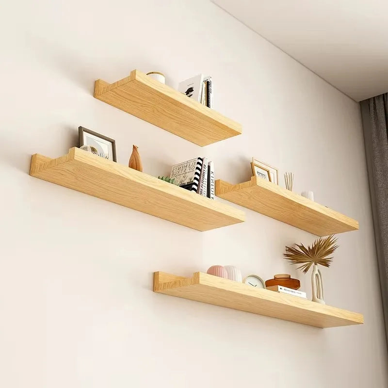 Wooden U-Shaped Floating Wall Shelf