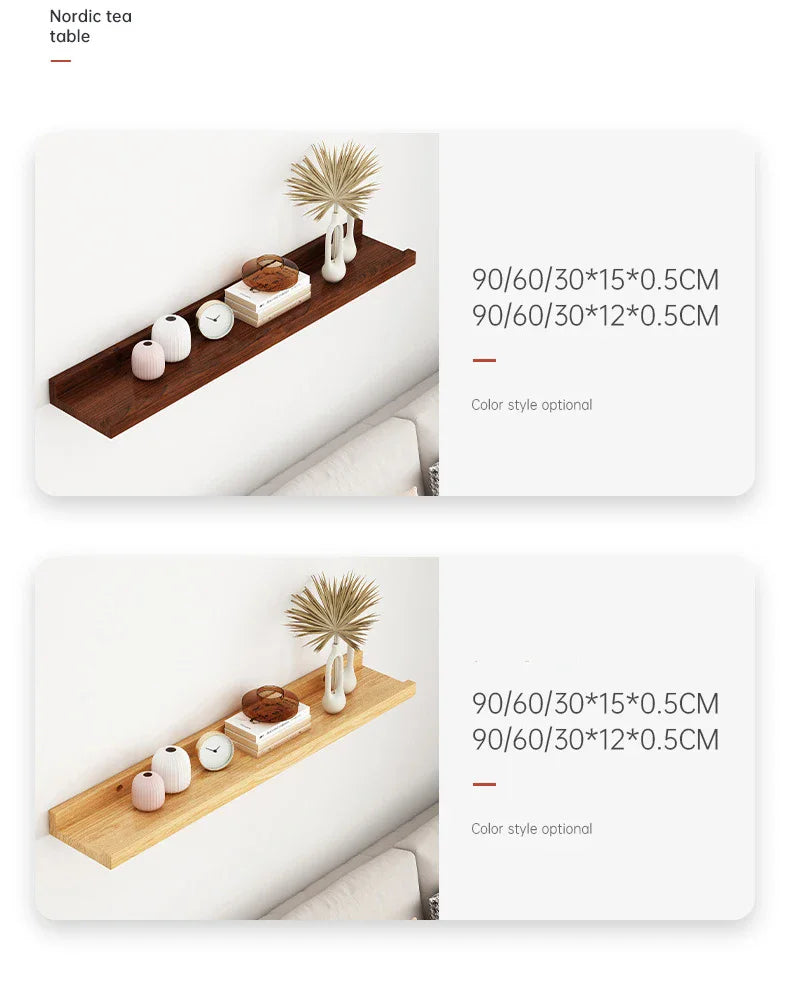 Minimalist Wood Display Shelf