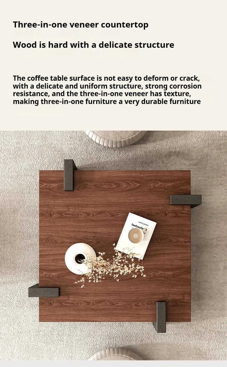Nordic Rectangular Wood Coffee Table